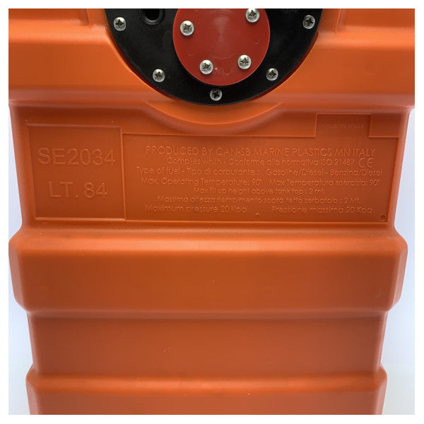 Peut SB SB S2034 84L Tank à carburant orange pour l'extérieur