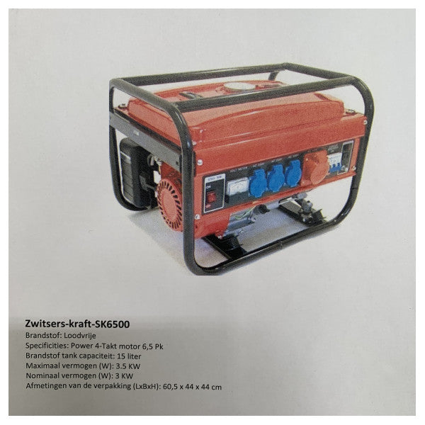 Kraft Swiss SK6500W 6500W Ġeneratur tal-Gasoline