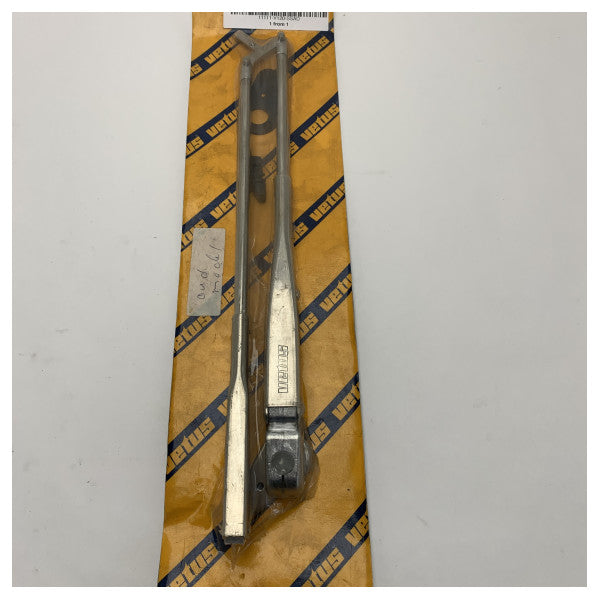 Vetus SSAD doppio braccio tergicristallo in acciaio inox regolabile 308 - 393 mm