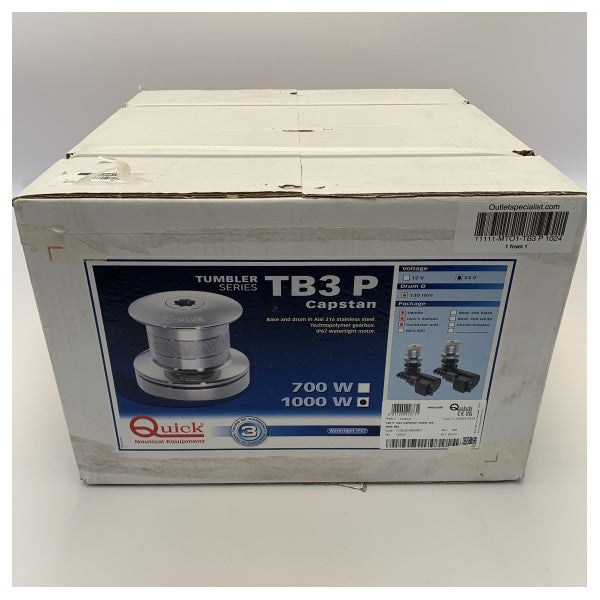 Schnelle TB3 Edelstahl Elektrische Capstan 1000W 24 V - 130 mm - TB3 P 1024