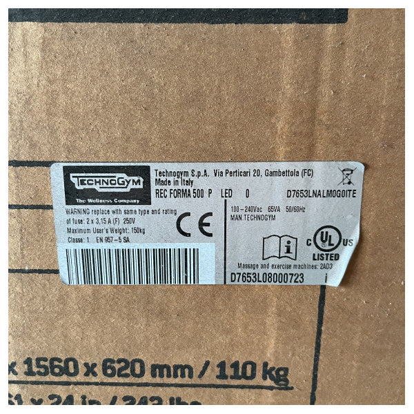 Novi Technogym forma Regine 500p Spinning Bike