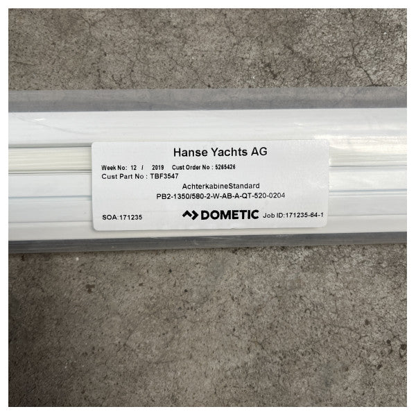 OceanAir Hanse H548 Marine Cabin Roller Blind - 1350 x 580 mm - PBZ1350/5802WA