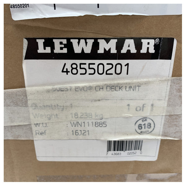 Lewmar Evo 50 est self -tailing sheet winch chrome deck unit - 48550201