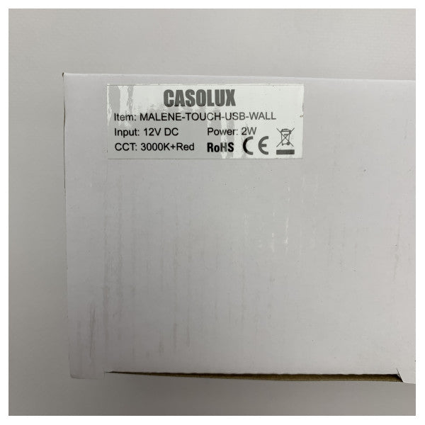 Casolux Chrom LED Lesen Lesen Melane Touch 12/24V - BL338960