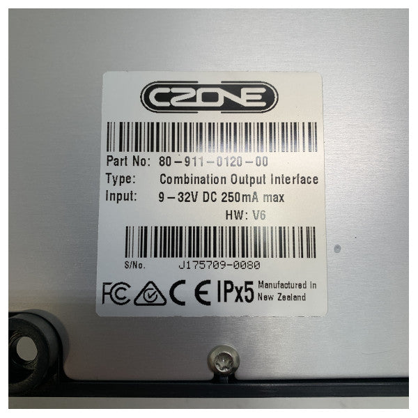 Czone Combinput Interface Processor-80-911-0120-00