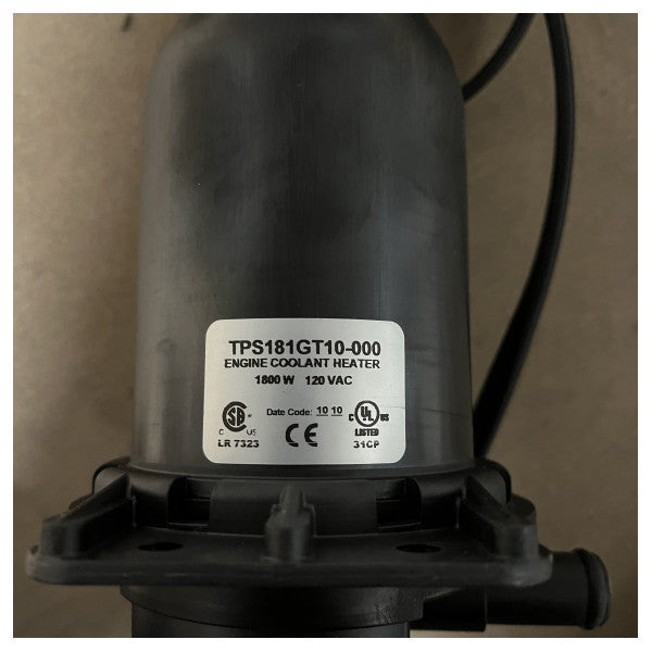 Kim Hotstart Small Plastic Tank Heater – 1800W Marine Engine Preheater for Small Tanks and Coolant Systems