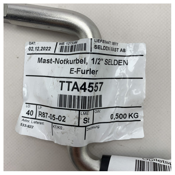 SELDEN 400E Emergency Control -Handle 1/2 Zoll - 533-922