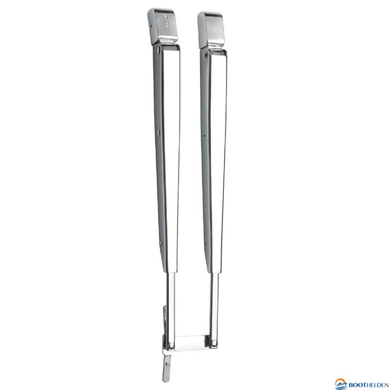 Vetus SSAD doppio braccio tergicristallo in acciaio inox regolabile 308 - 393 mm