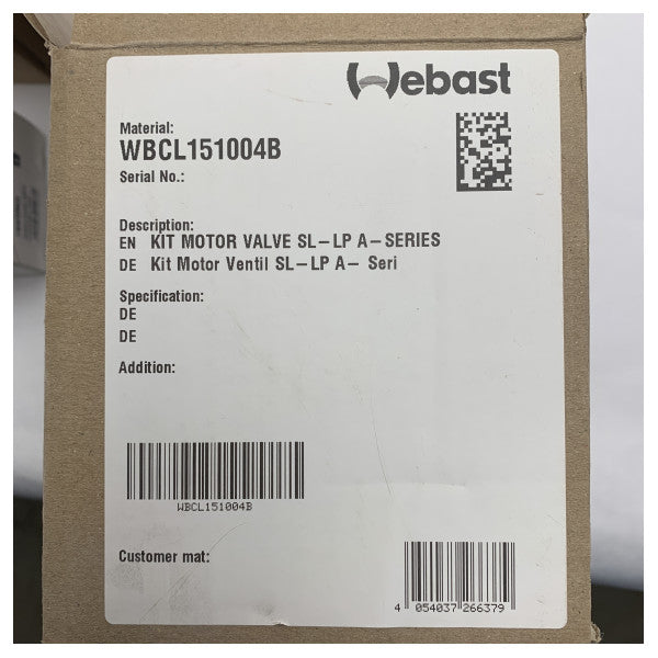 Webasto Durchflussregelventil für Slimline / Low profile Luftreiniger der A-Serie - WBCL151004B