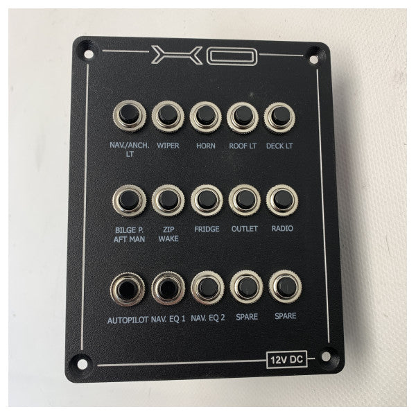 XO Boote 15-Funktions-Marine-Sicherungstafel 12V - X0001635