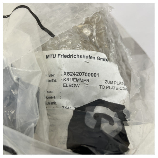 Αγκώνας MTU προς πλάκα ψύκτη - X52420700001