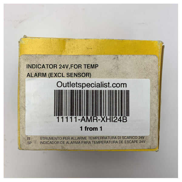 Vetus XHI24B avgastemperaturlarm svart 12/24V