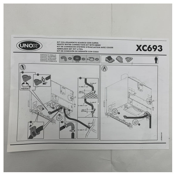 Unox Einzelgerät-Einbausatz + Reinigungsmittel - XUC001
