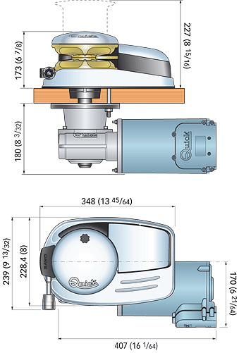 Quick Dave DV5 2300W 24V Stainless Steel Anchor Winch With Drum