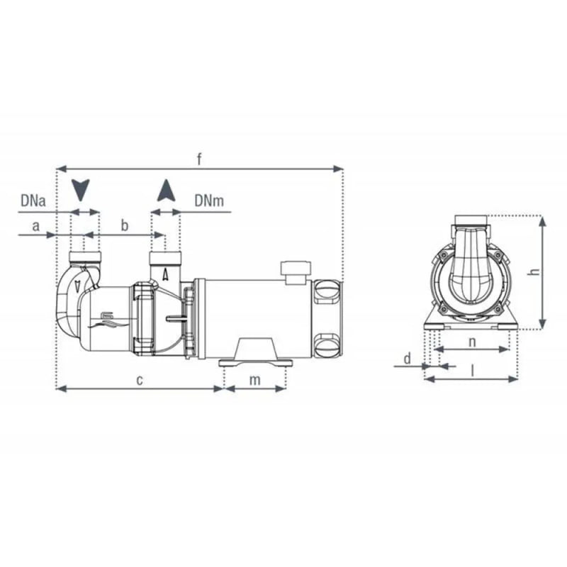 Gianneschi MV44 24V Bronze selbstansaugende Flüssigkeitspumpe 50L/min