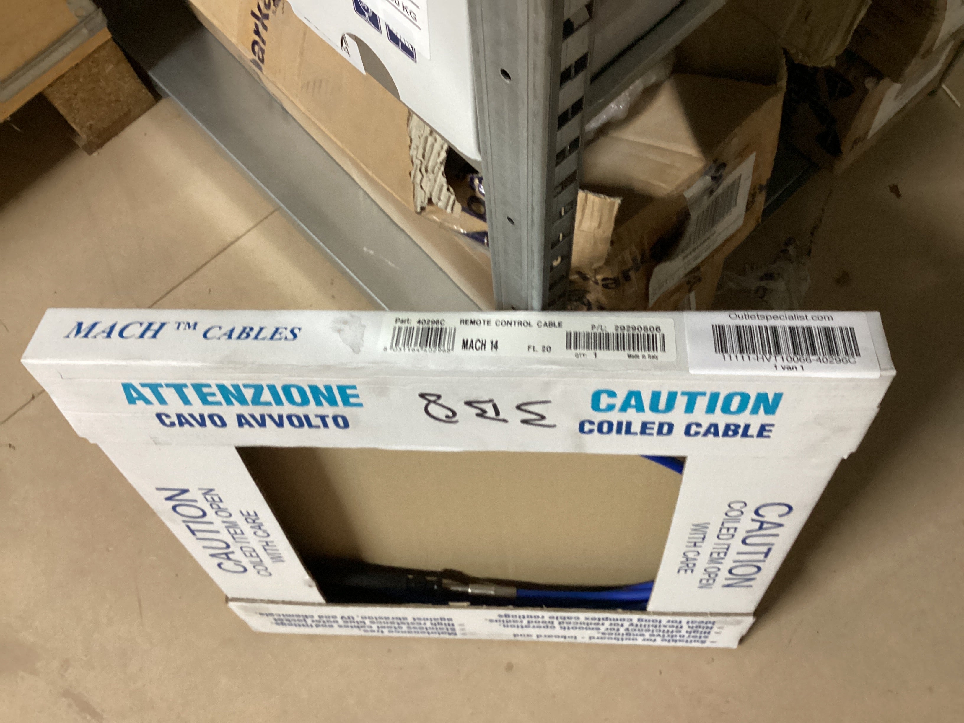 Ultraflex Mach 14-seriens kontrolkabel 6,1 m - 40296C