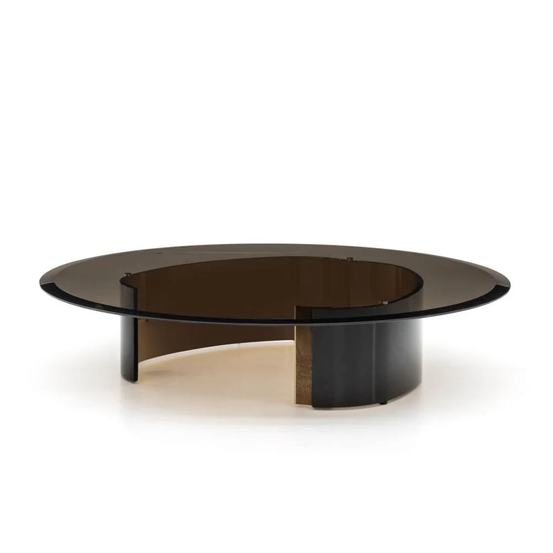 Minotti Bangle Kaffeetisch rund 110 cm Bronze