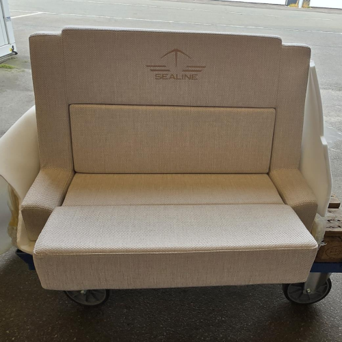 Original Double Helmsman Pilotsitz mit faltbarer Sitzruhe