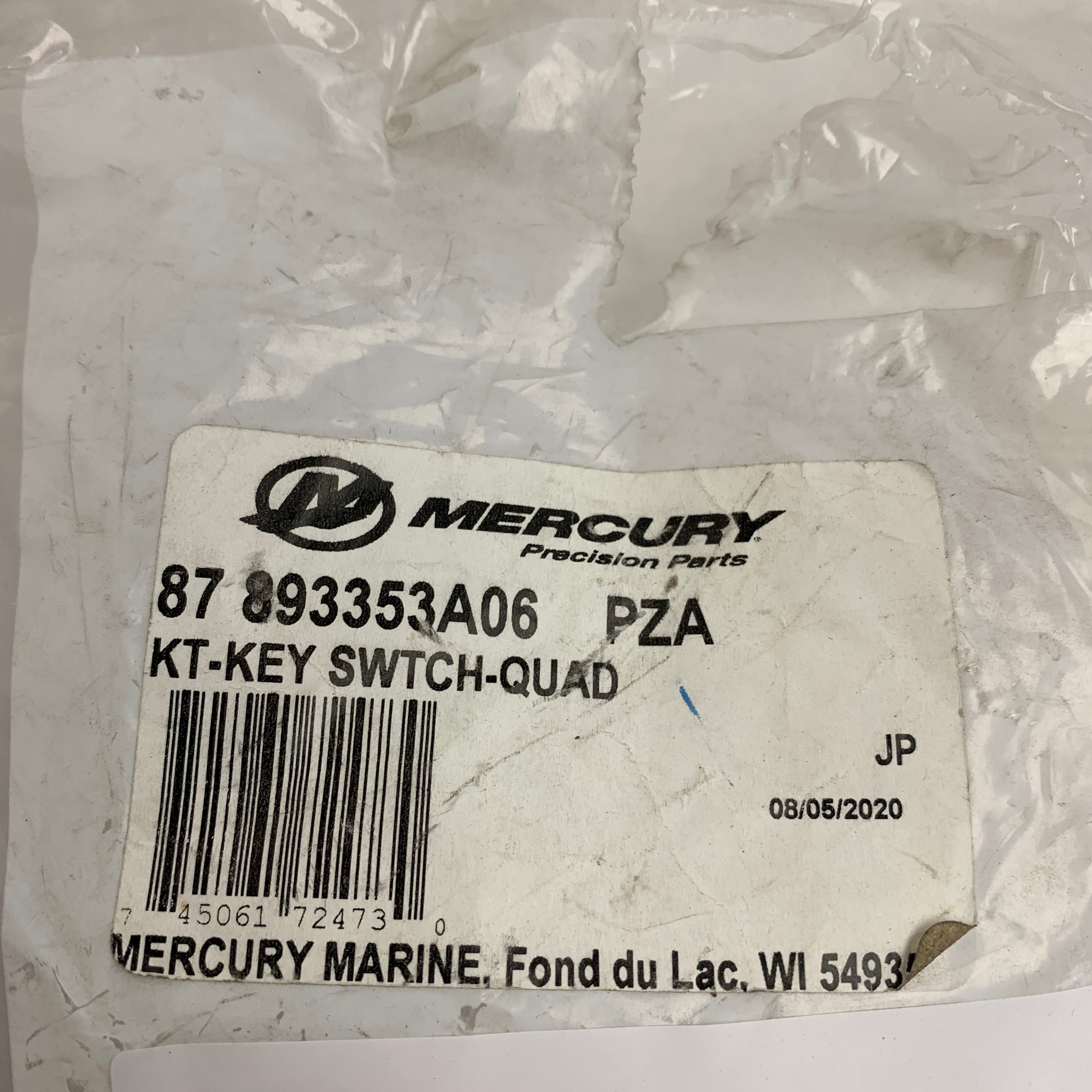 Kit de interrutor de ignição Mercury Marine Quad 87 893353A06 - Peças de substituição duráveis para motores fora de borda