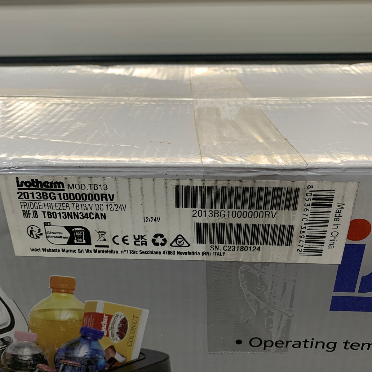 Isotherm IndelB TB13 Caixa refrigeradora com compressor 13L 12/24/230V - 2013BG1000000RV 