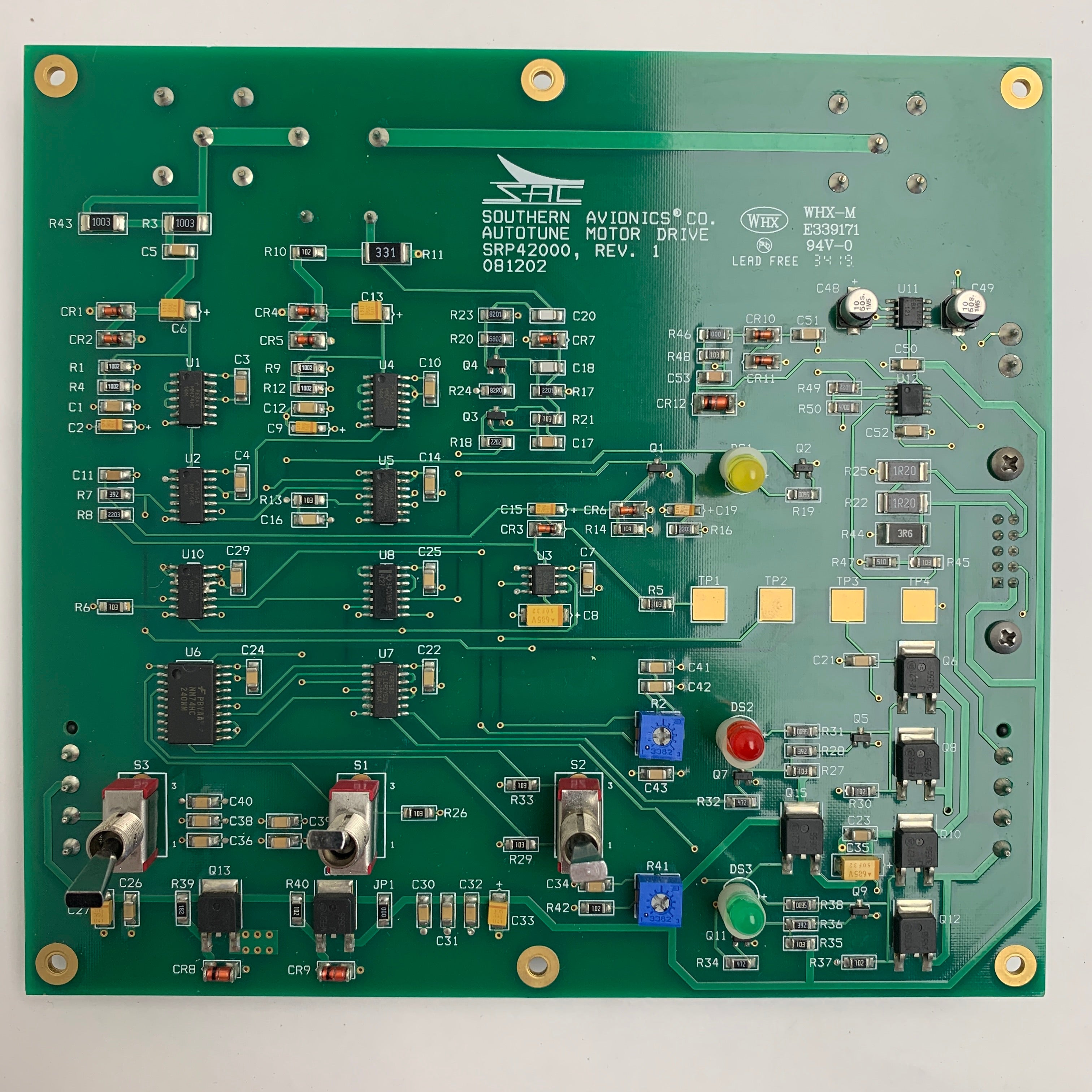 Southern Avionics SAC SLP42000 PCB driver motore autotune