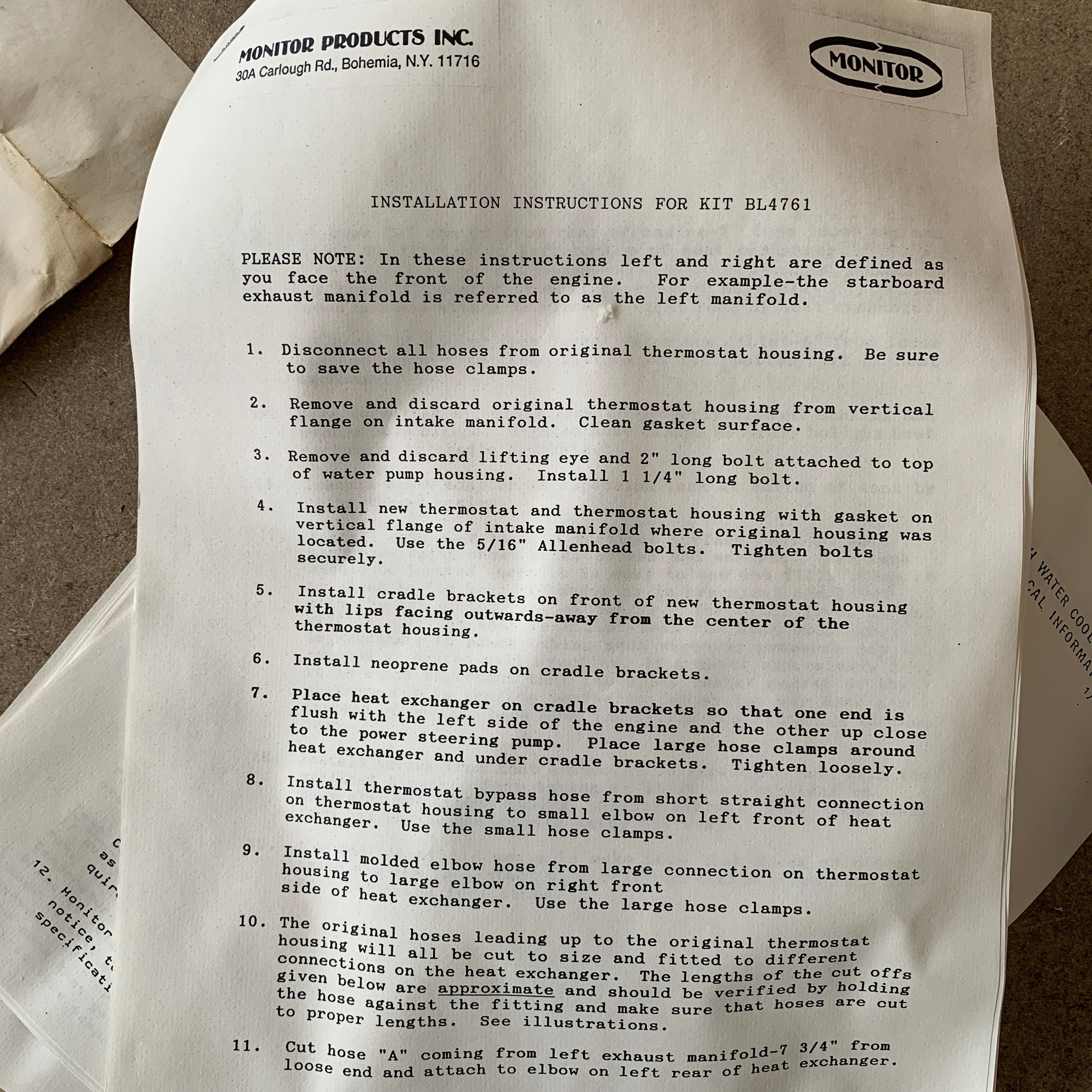 Martec OMC Cobra V8 värmeväxlare för havsvatten - 901-1415