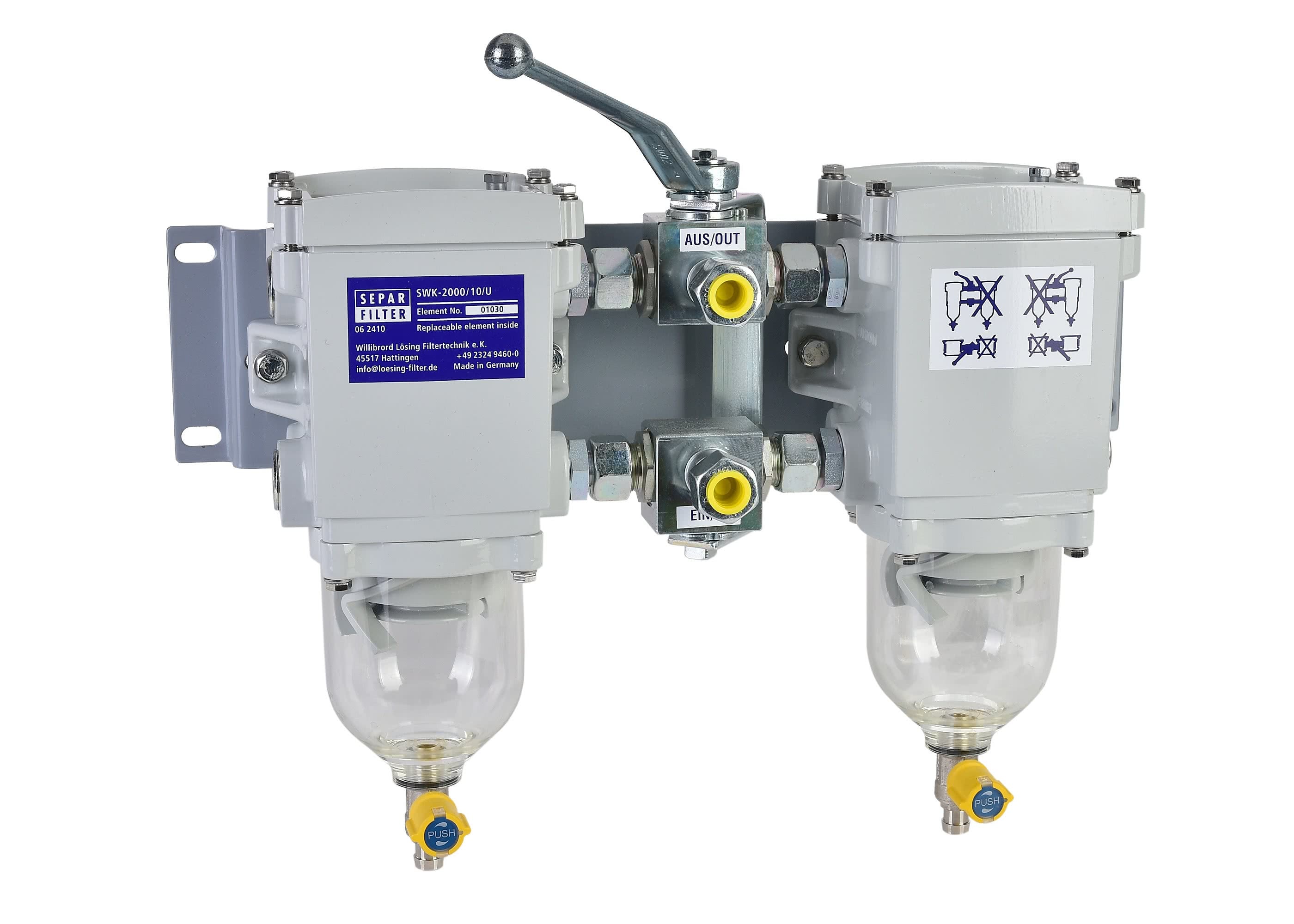 Separal SWK2000/10h Double Fuel Filter 600L/H