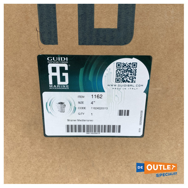 Guidi 1162 bronze havvandsfilter 4 tommer