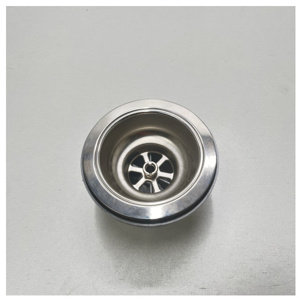 Lira stainless steel sink well with basket plug - 1945.040