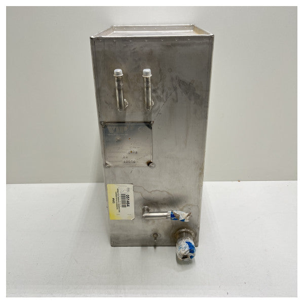 VIP 60L brændstoftank i rustfrit stål, firkantet - 17666