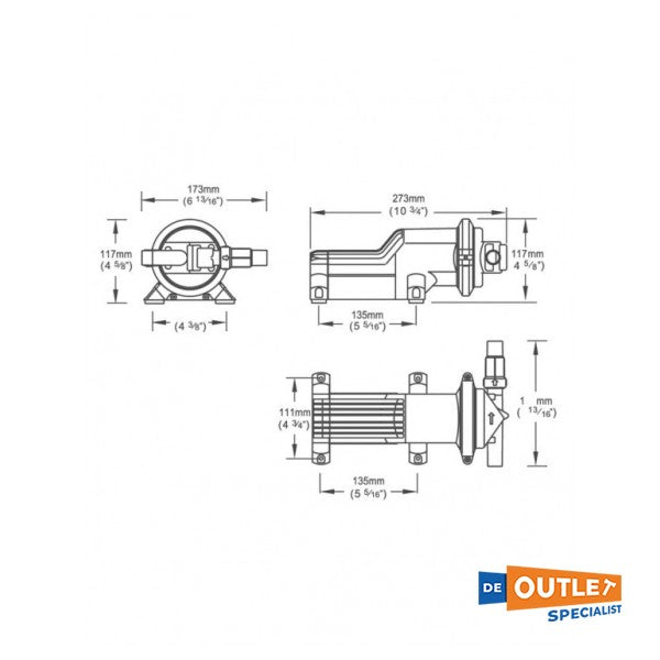 BOLLA GERMER 220 Bomba de agua residual de 12V 19L/min - BP1552