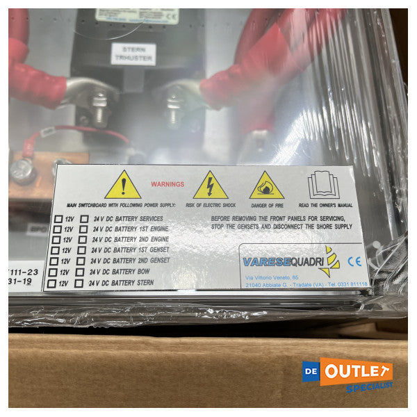 Головний вимикач живлення носового підрулюючого пристрою Blue Sea 24V | 500 ампер - 05368A