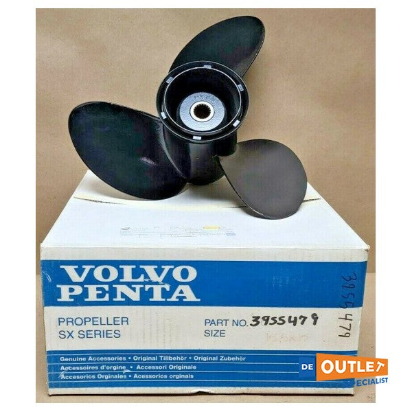 Алюмінієвий гребний гвинт Volvo Penta з 3 лопатями 15 x 15 л - 3855479