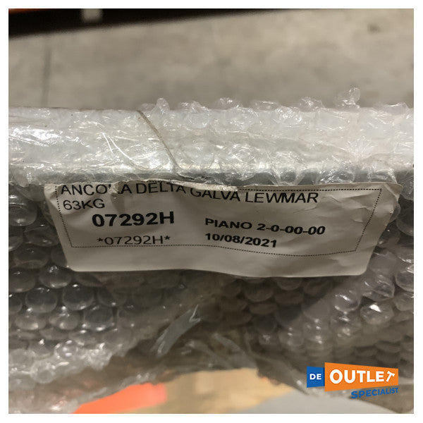 Lewmar Delta 63 KG 亜鉛メッキスチール製アンカー - 57463