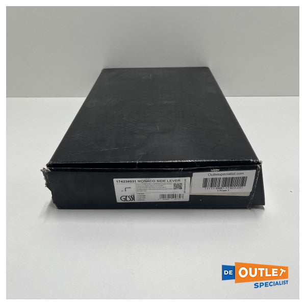 Одноричажна хромована кухонна вкладка Gessi регульована гаряча | холодна - 17423-031