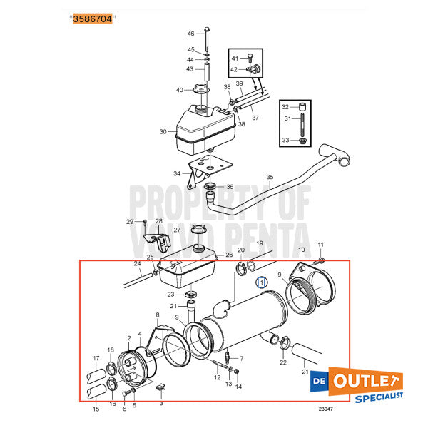 Volvo Penta Tamd31m Wärmetauscher verwendet - 3586704