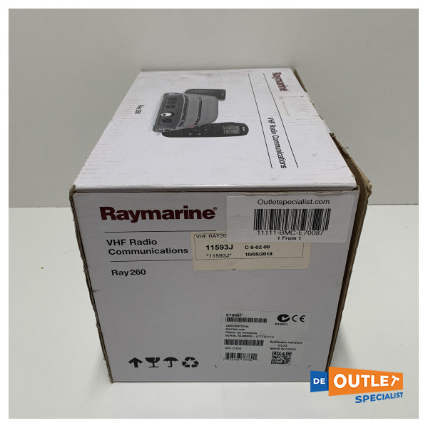 Raymarine Ray260 Black Box Marifoon | VHF -System - E70087