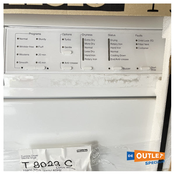 Конденсаторна сушильна машина Miele T8023C 8KG білий - 110-220V 60HZ