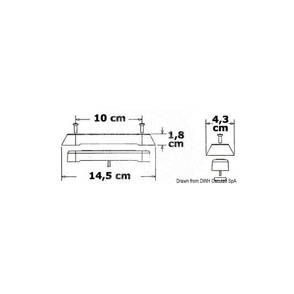 Attwood LED Unterwasserbeleuchtung 12 V 145 x 43 x 18 mm - 13.651.00