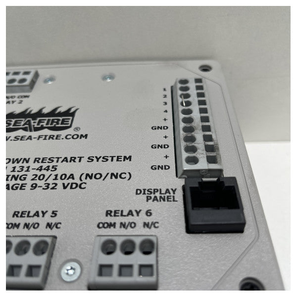 Sea Fire ESRS 6 Circuit Motor Shut Down Box - 131-445 REV C.