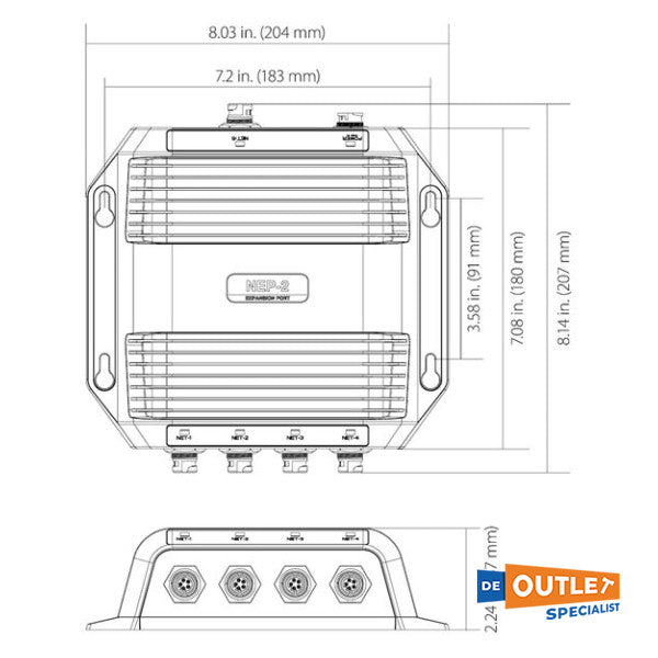 Lowrance Fake-2 Network Expansion Hub-000-10029-001
