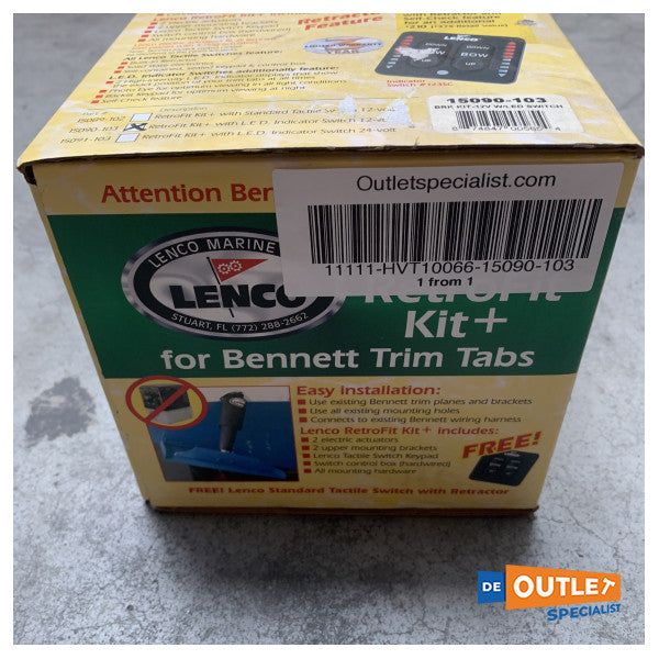 Комплект Lenco RetroFit зі світлодіодним індикаторним вимикачем + контролер 12В - 15090-103