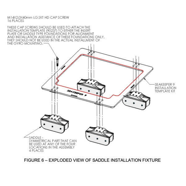 Seakeeper 7 - 9 | M8000 Adaptor Saddle Kit - 90258