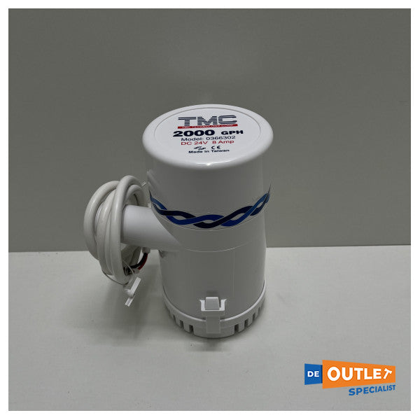 TMC R18 2000GPH High Capacity 24V BILD PUMP White - 503-1820012