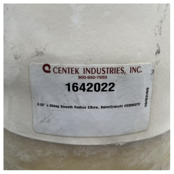 Коліно вихлопної системи Centek 90 градусів 8 дюймів | 203 мм - 1642022