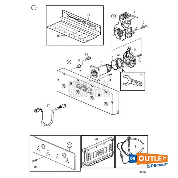 Volvo Penta IS750 automatisches Abfangkit - 21875623