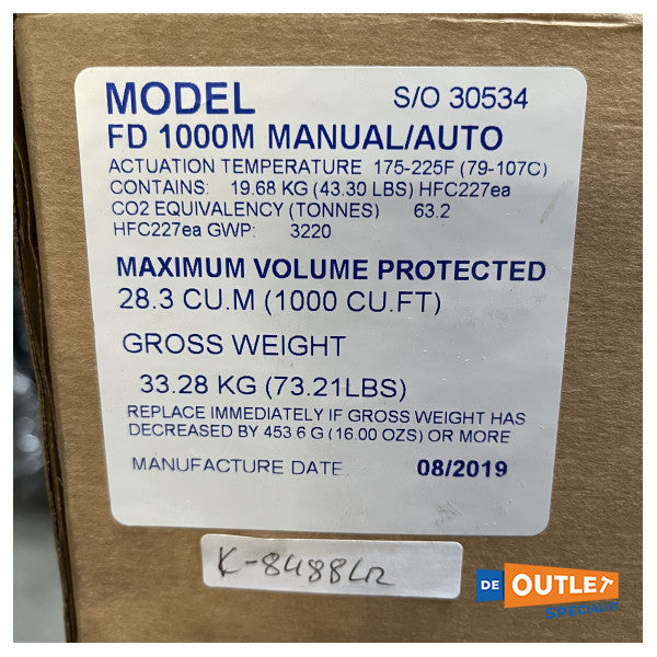 Sea Fire FM200-1000NM Manwal Awtomatiku tan-Nar