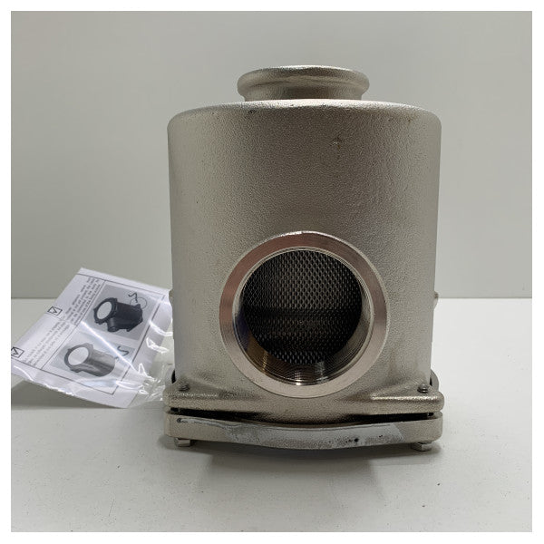 Filtro de bronze Maestrini 2006L de 2,5 polegadas para água do mar