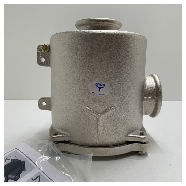 Filtro de bronze Maestrini 2006L de 2,5 polegadas para água do mar