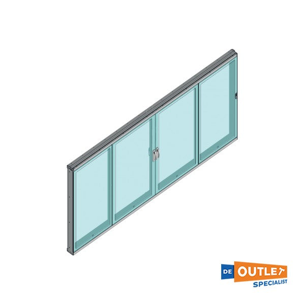 Opacmare 2066.14 4 wing patio door 4000 x 2095 mm semi-automatic